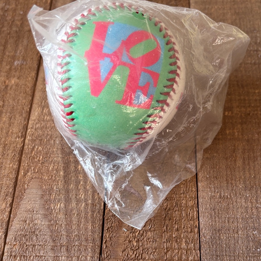 Colorful Love Baseball by Robert Indiana